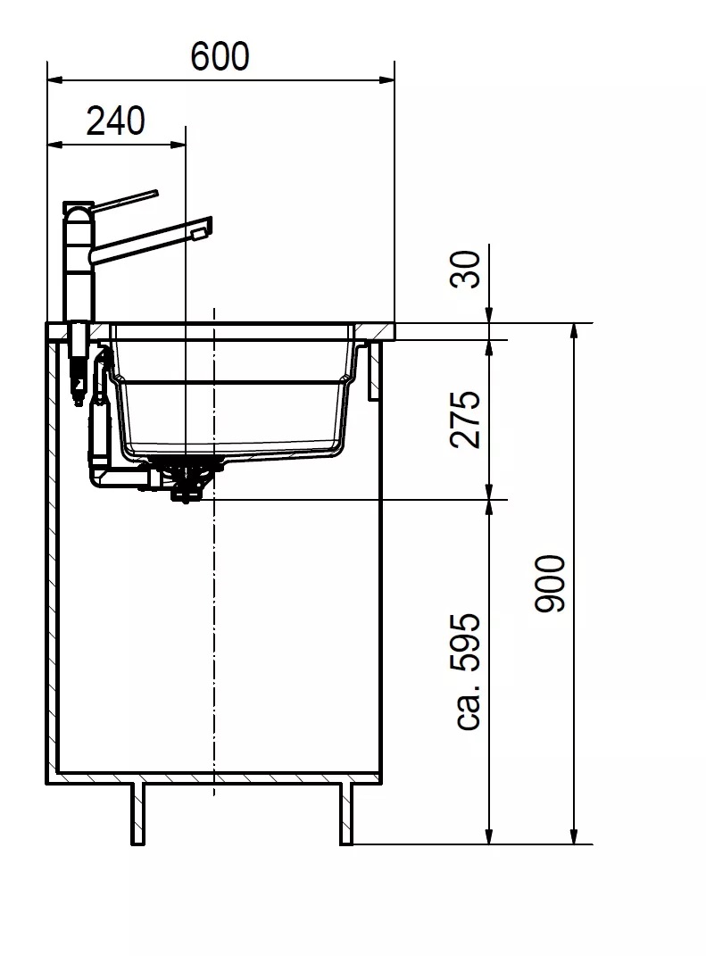 Мойка KNG 120 белый вент-автомат